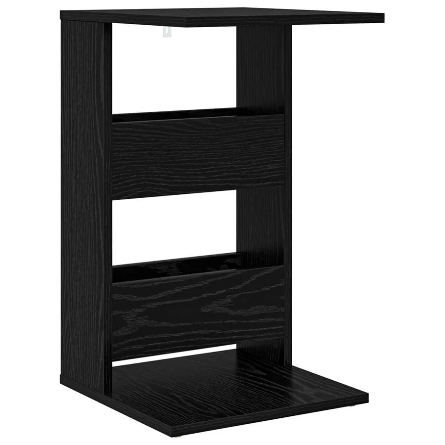 Table d'appoint Chêne noir 40 x 35 x 60,5 cm Bois d'ingénierie - 2