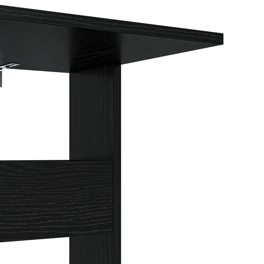 Table d'appoint Chêne noir 40 x 35 x 60,5 cm Bois d'ingénierie - 9