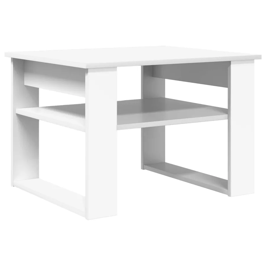 Table basse Blanc 64 x 54 x 44 cm Bois d'ingénierie - 7