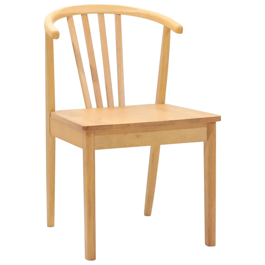 Chaise de salle à manger 2 pcs Naturel - 4