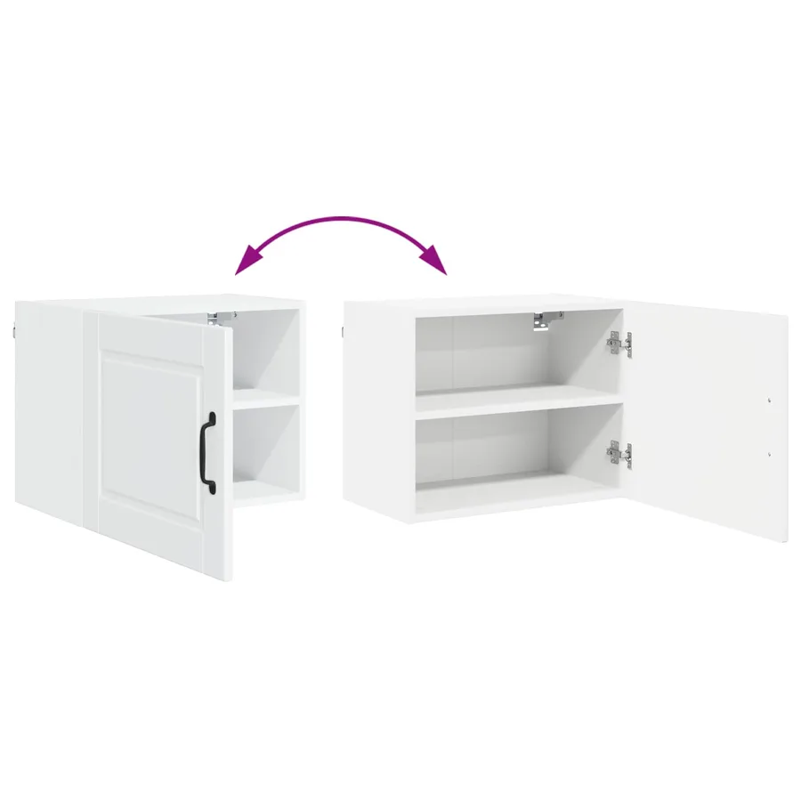 Meuble mural PORTO Blanc brillant 50 x 31 x 40 cm - 11