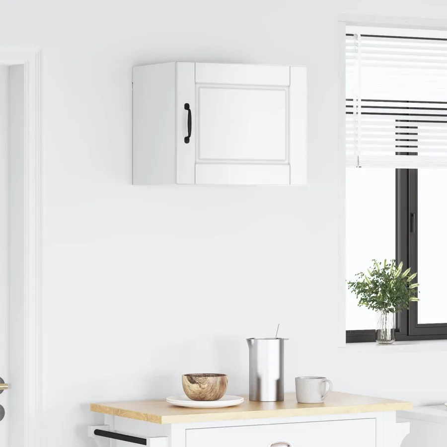 Meuble mural PORTO Blanc brillant 50 x 31 x 40 cm - 4