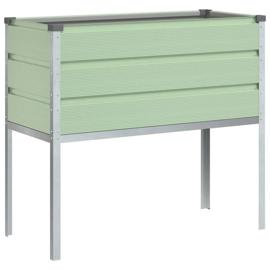 Jardinière Vert Pastel 100 x 45 x 90 cm Acier galvanisé - 2