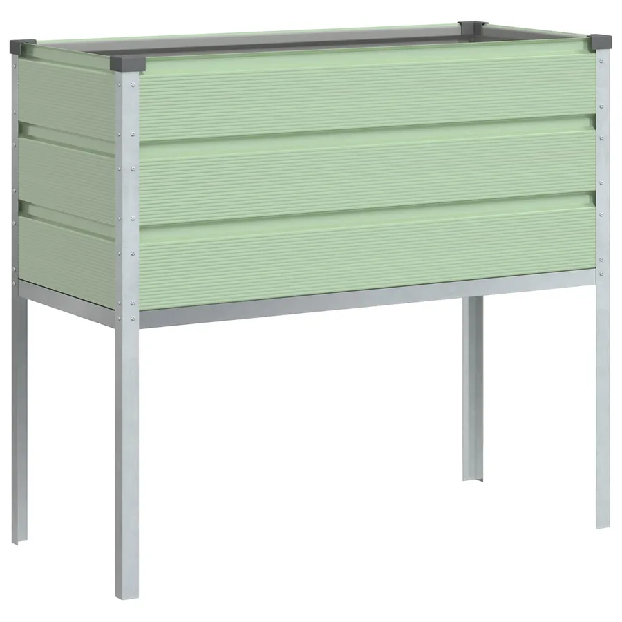 Jardinière Vert Pastel 100 x 45 x 90 cm Acier galvanisé - 6
