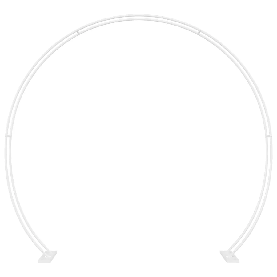 Arche de mariage Blanc 223 x 45 x 201 cm Acier - 2