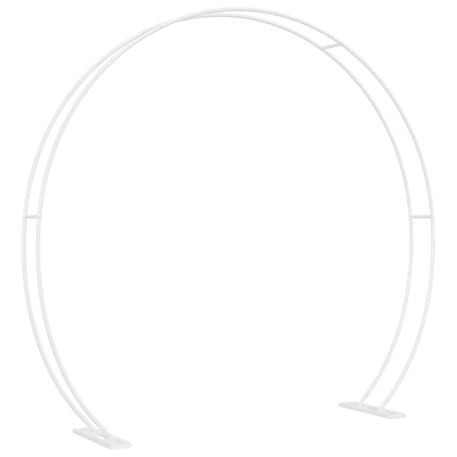 Arche de mariage Blanc 223 x 45 x 201 cm Acier - 5