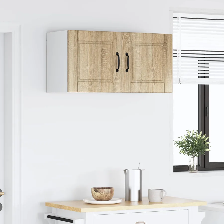 Meuble mural PORTO Chêne Sonoma 80 x 31 x 40 cm - 4
