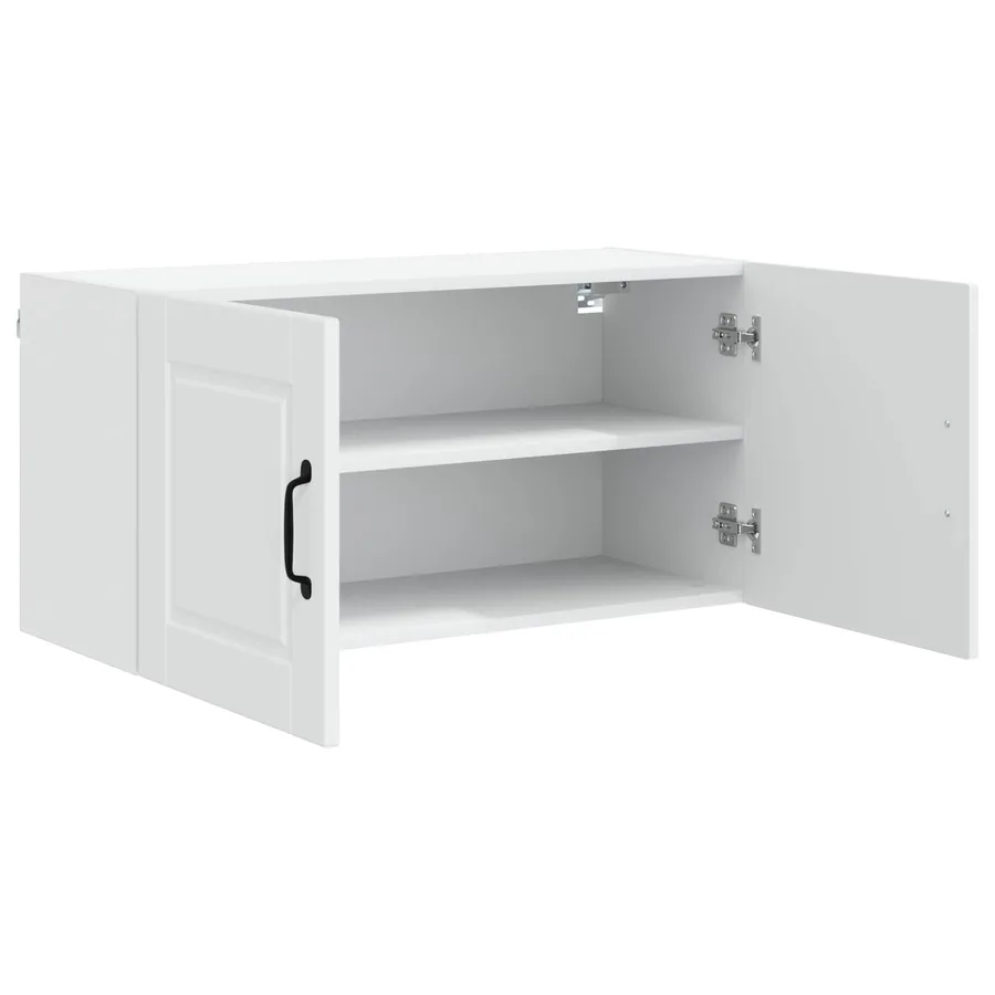 Meuble mural PORTO Blanc 80 x 31 x 40 cm Bois d'ingénierie - 5