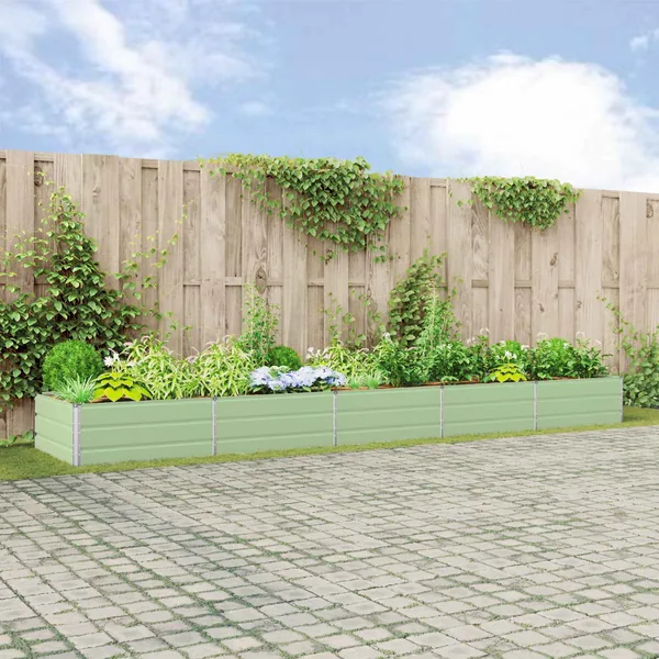 Jardinière Vert pastel 480 x 100 x 45 cm Acier galvanisé