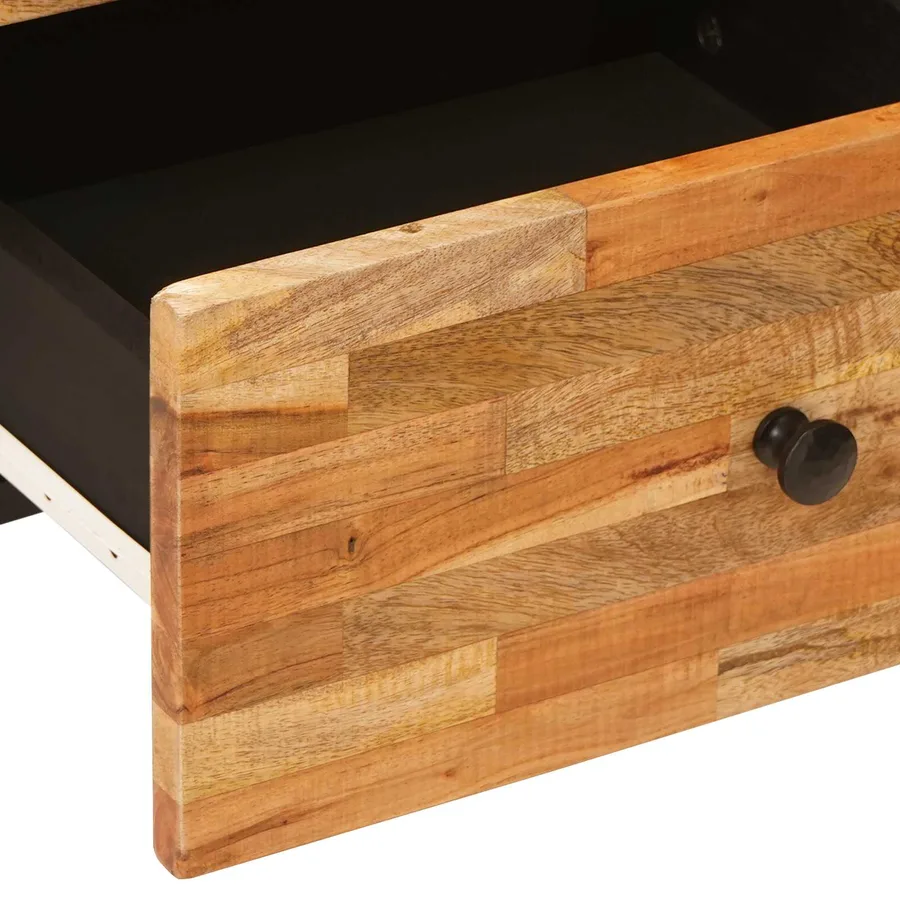 Cabinet de chevet avec tiroir 2 pcs Marron 40 x 33 x 46 cm - 8