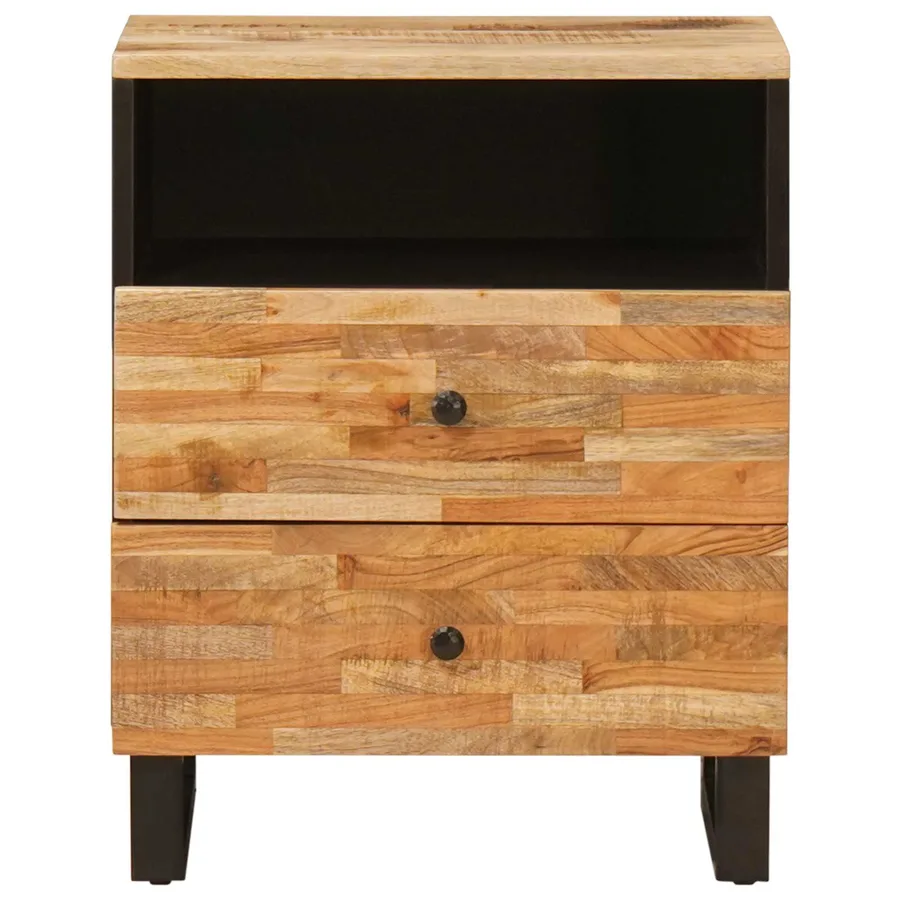 Armoire de lit Marron 50 x 33 x 62 cm Bois de mangue massif - 3