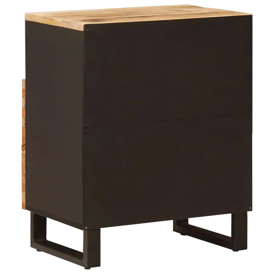 Armoire de lit Marron 50 x 33 x 62 cm Bois de mangue massif - 5