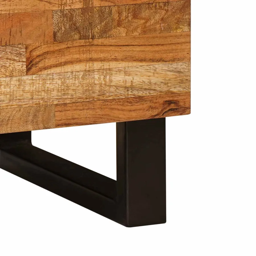 Armoire de lit Marron 50 x 33 x 62 cm Bois de mangue massif - 8
