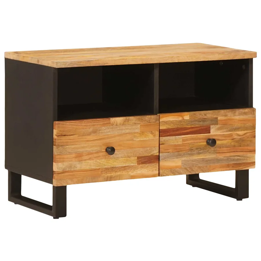 Meuble TV Marron 70 x 33 x 46 cm Bois de mangue massif