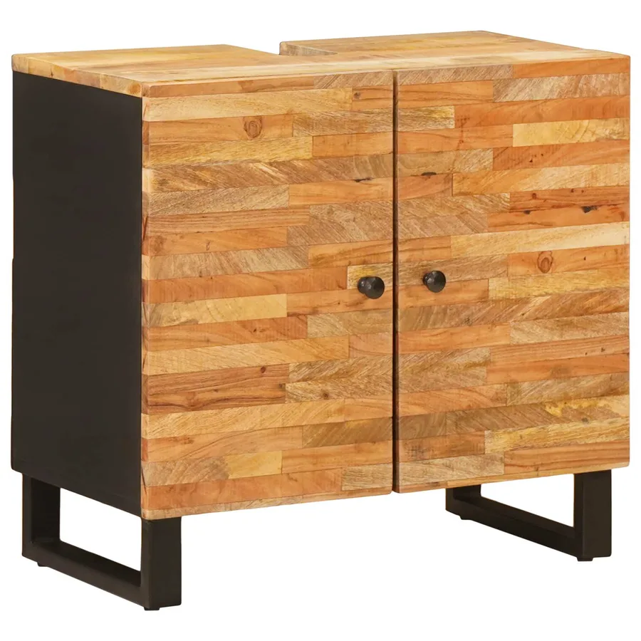 Ensembles de salle de bain 2 pcs Naturel Bois de mangue massif - 3