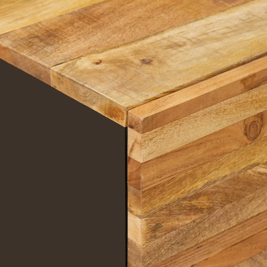 Ensembles de salle de bain 2 pcs Naturel Bois de mangue massif - 7