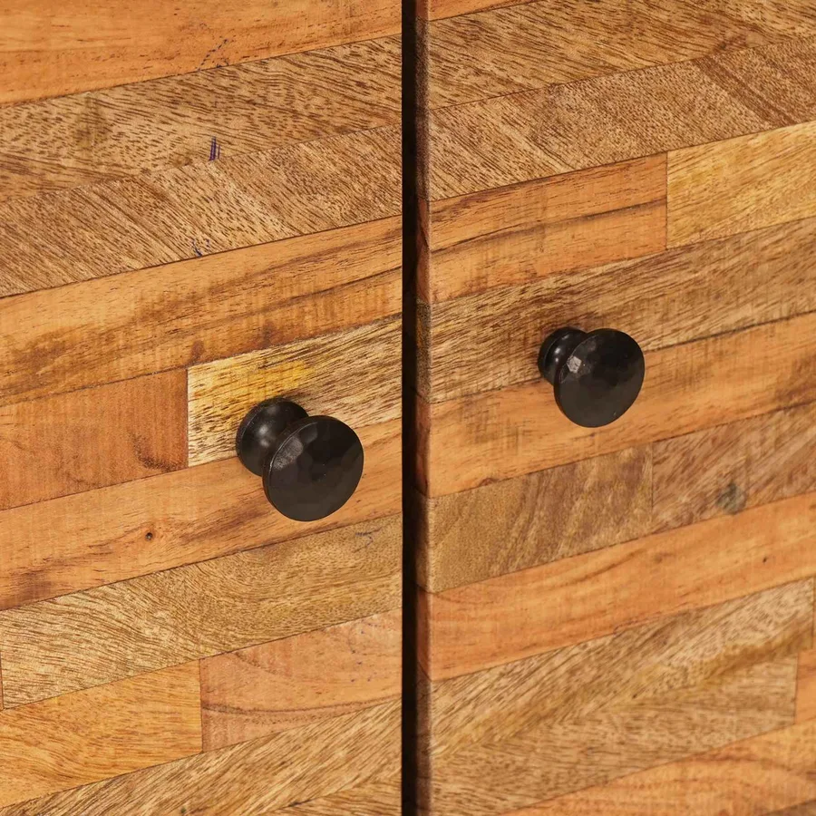 Ensembles de salle de bain 2 pcs Naturel Bois de mangue massif - 8