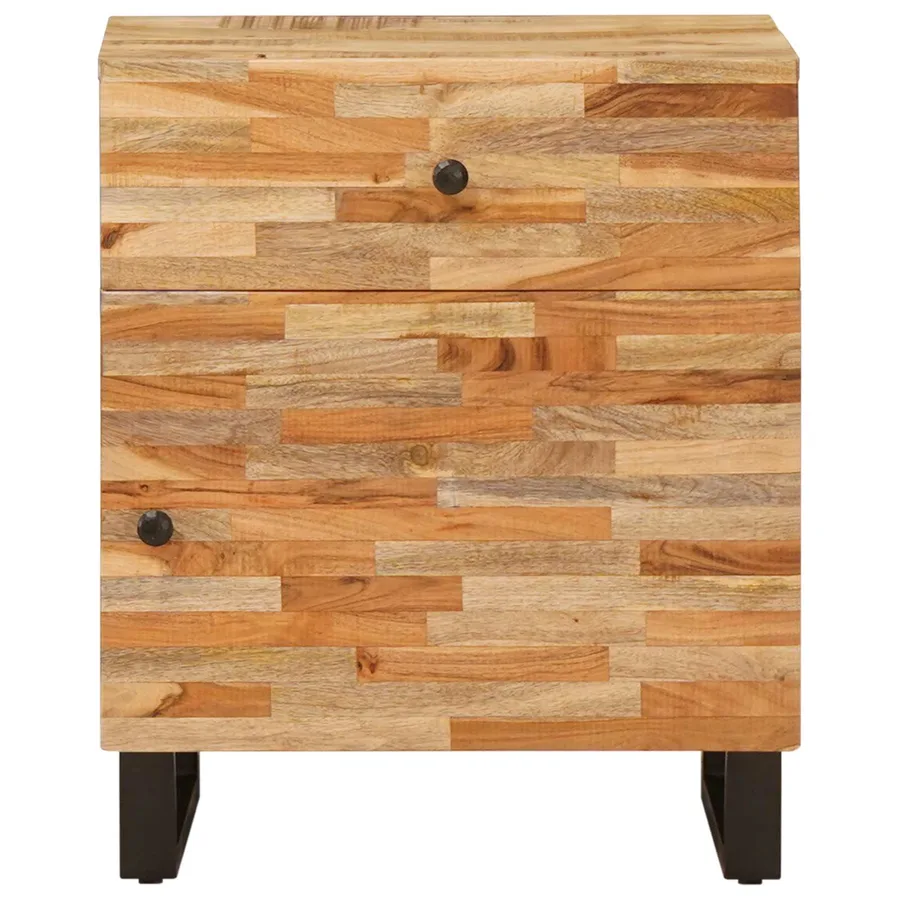 Armoire de lit Marron 50 x 33 x 60 cm Bois de mangue massif - 3