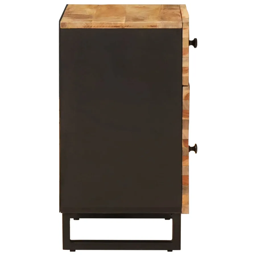 Armoire de lit Marron 50 x 33 x 60 cm Bois de mangue massif - 4
