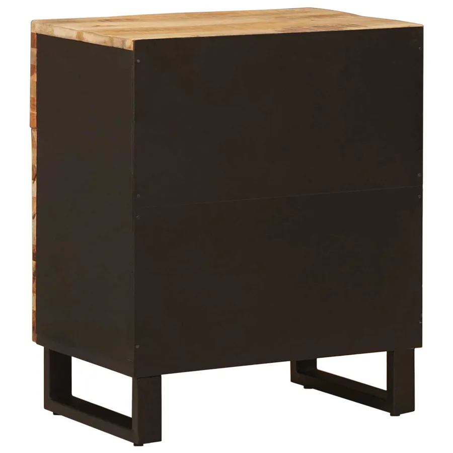 Armoire de lit Marron 50 x 33 x 60 cm Bois de mangue massif - 5
