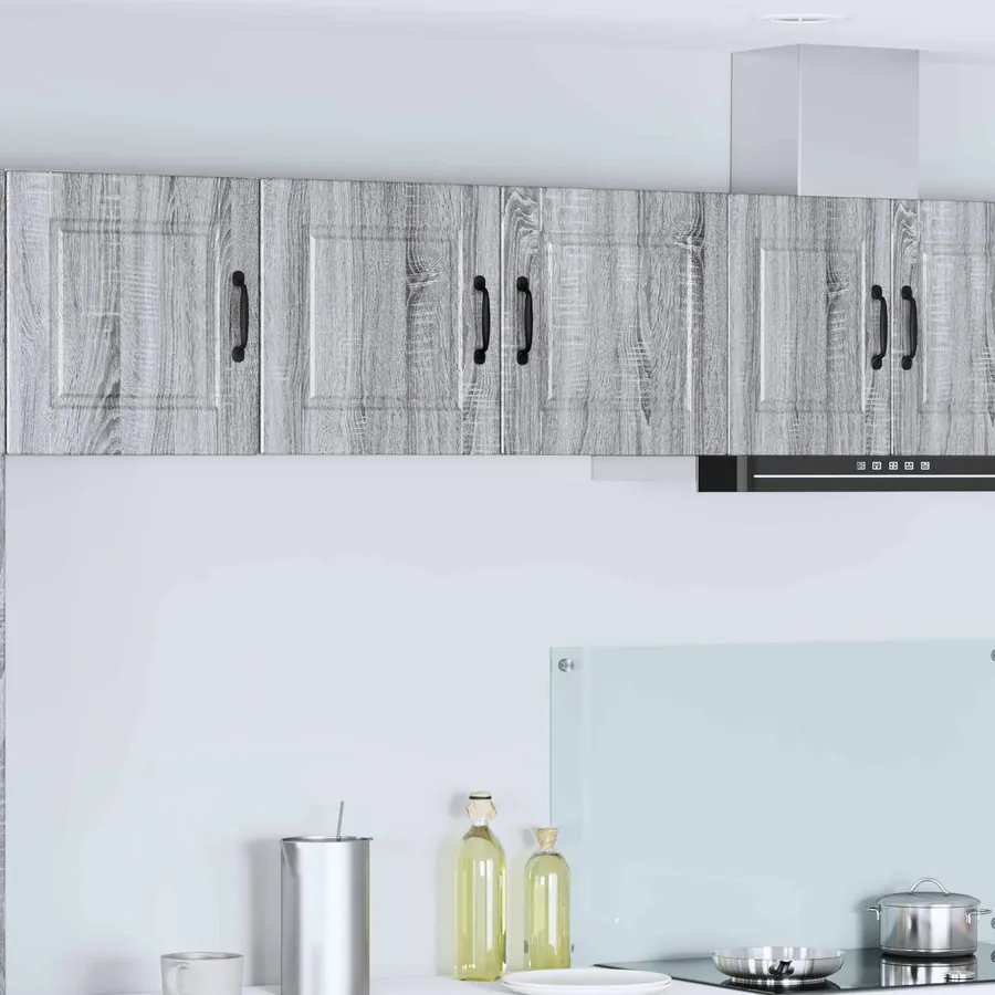 Meuble mural PORTO Gris Sonoma 80 x 31 x 40 cm