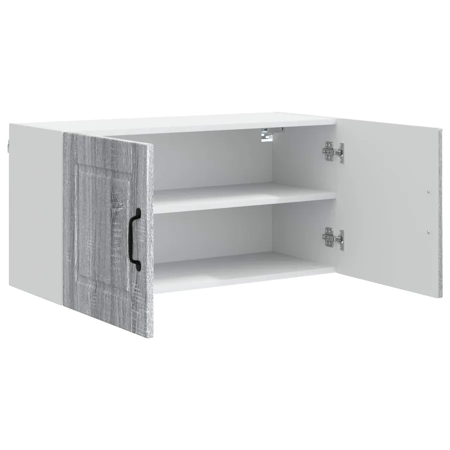 Meuble mural PORTO Gris Sonoma 80 x 31 x 40 cm - 5