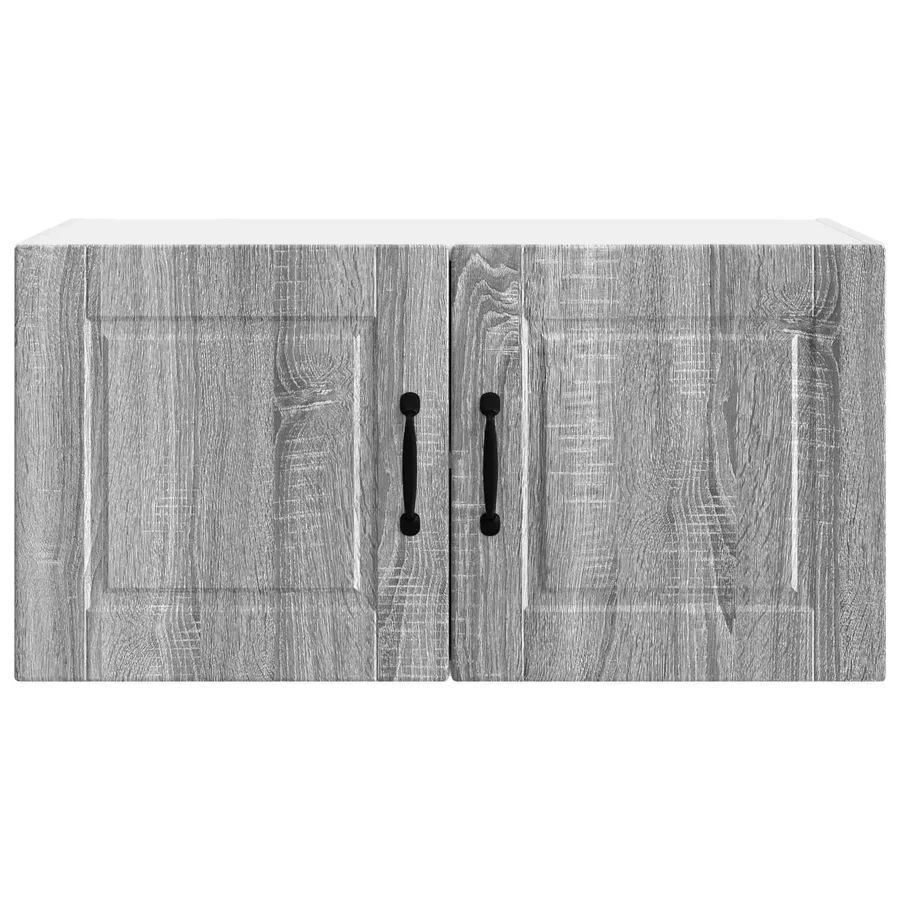 Meuble mural PORTO Gris Sonoma 80 x 31 x 40 cm - 6