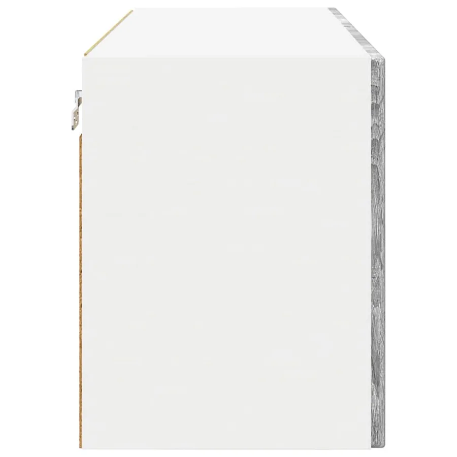 Meuble mural PORTO Gris Sonoma 80 x 31 x 40 cm - 7