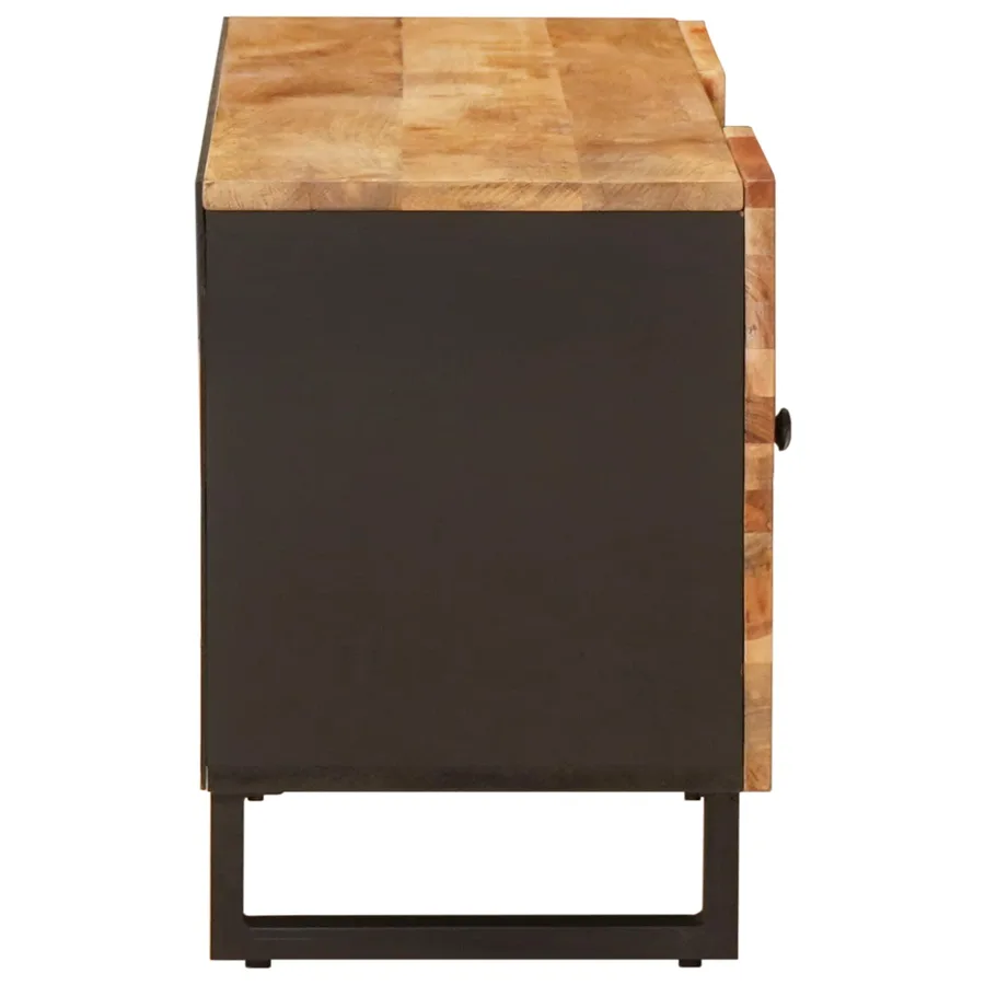 Meuble TV Marron 105 x 33 x 46 cm Bois de mangue massif - 4
