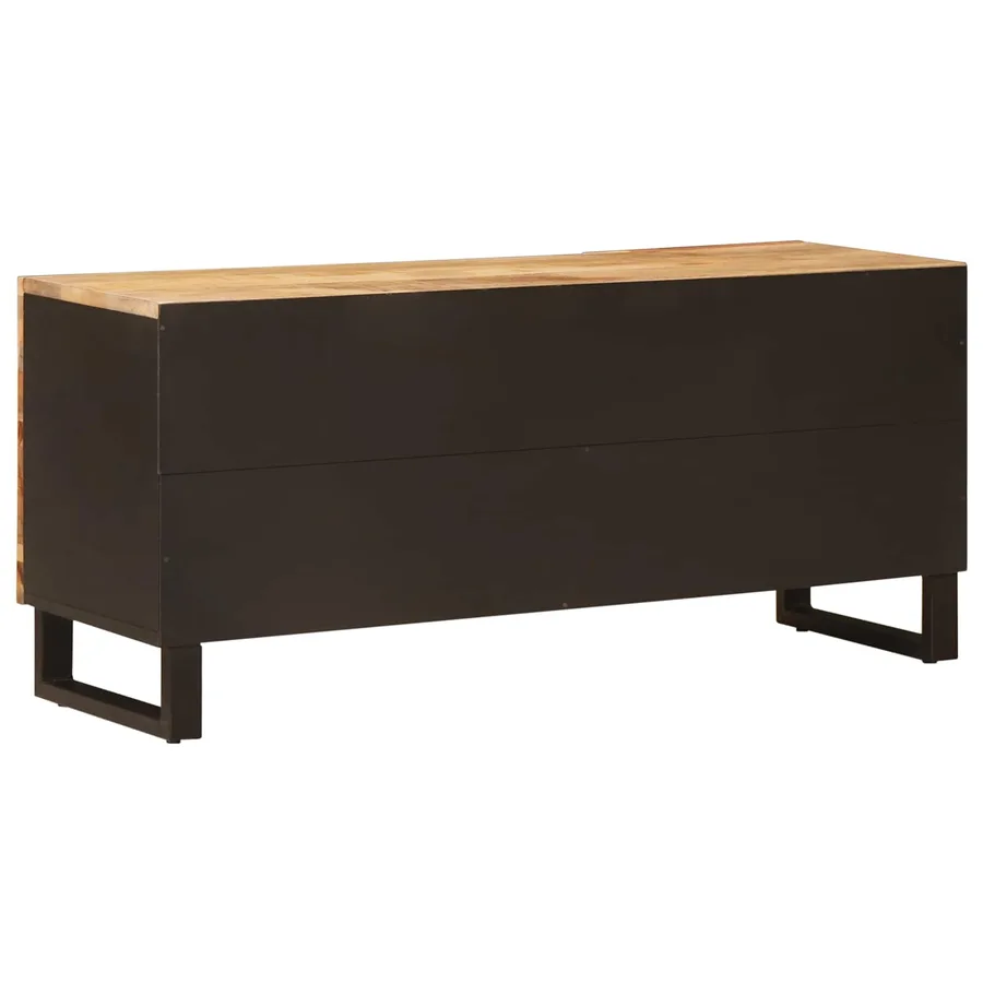 Meuble TV Marron 105 x 33 x 46 cm Bois de mangue massif - 5