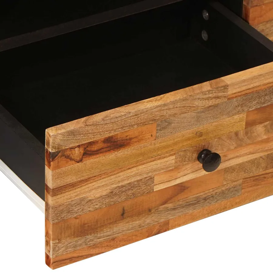 Meuble TV Marron 105 x 33 x 46 cm Bois de mangue massif - 7