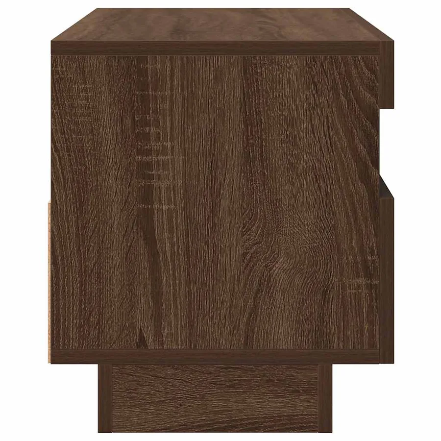 Meuble TV avec lumières LED chêne marron 80x35x40 cm - 10