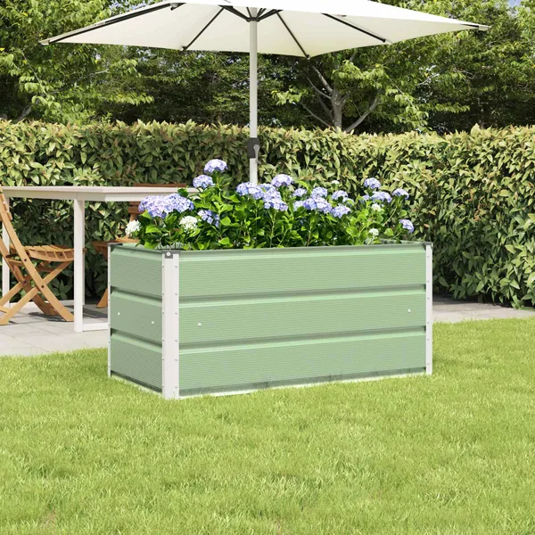 Jardinière Vert pastel 100 x 50 x 45 cm Acier galvanisé