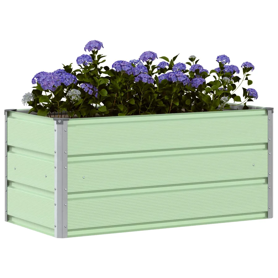 Jardinière Vert pastel 100 x 50 x 45 cm Acier galvanisé - 3