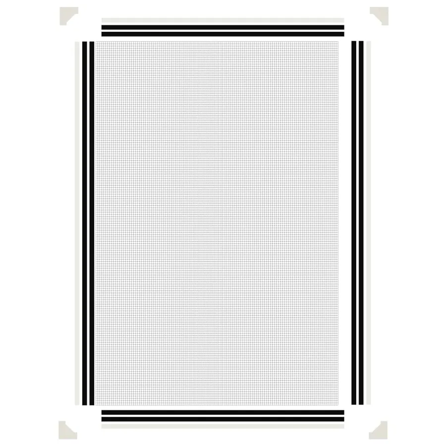 Moustiquaire magnétique pour fenêtres blanc 80x120 cm - 6