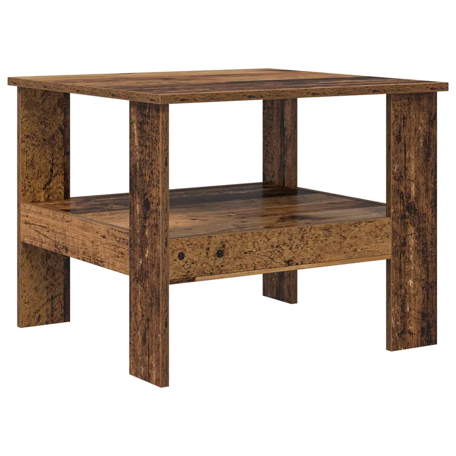 Table basse Bois ancien 57 x 55 x 45 cm Bois d'ingénierie - 2