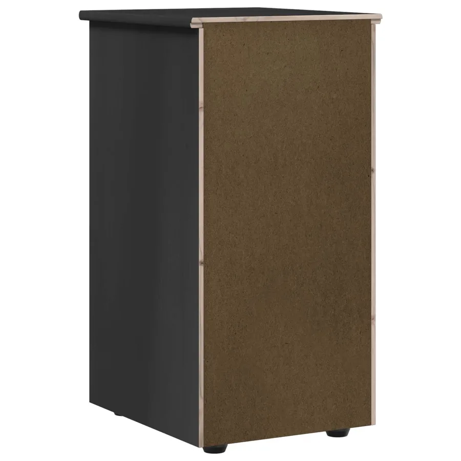 Armoire Noir 34 x 39 x 61,5 cm Bois de Pin Massif - 7