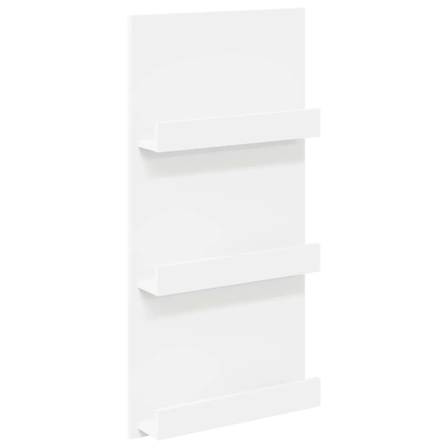 Étagère à magazines Blanc 51 x 11 x 102 cm Bois d'ingénierie - 2