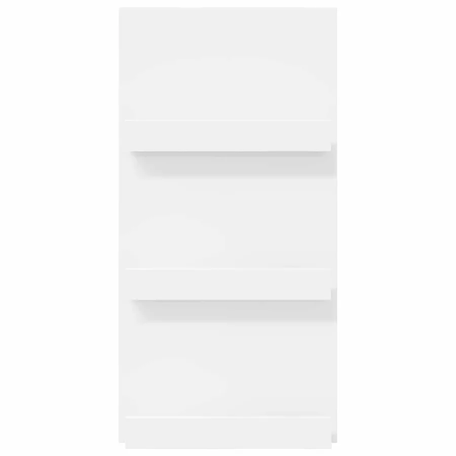 Étagère à magazines Blanc 51 x 11 x 102 cm Bois d'ingénierie - 5