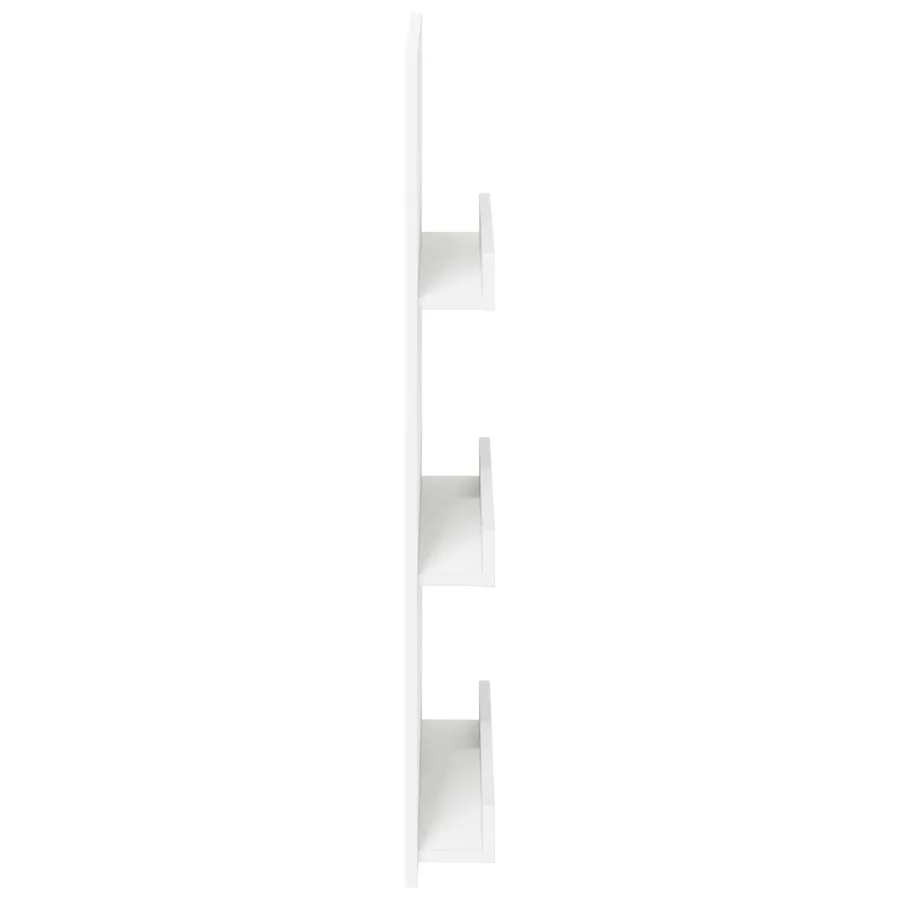 Étagère à magazines Blanc 51 x 11 x 102 cm Bois d'ingénierie - 6