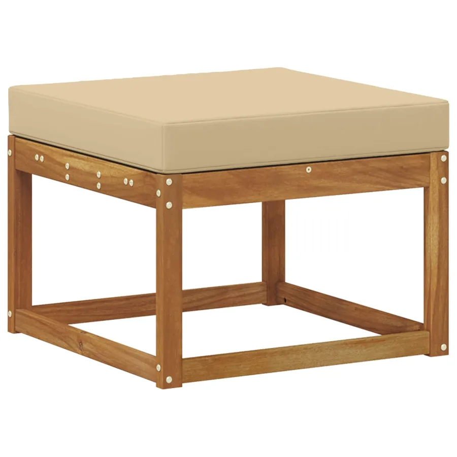 Ensemble de canapés d'extérieur 6 pcs Naturel et Beige - 4