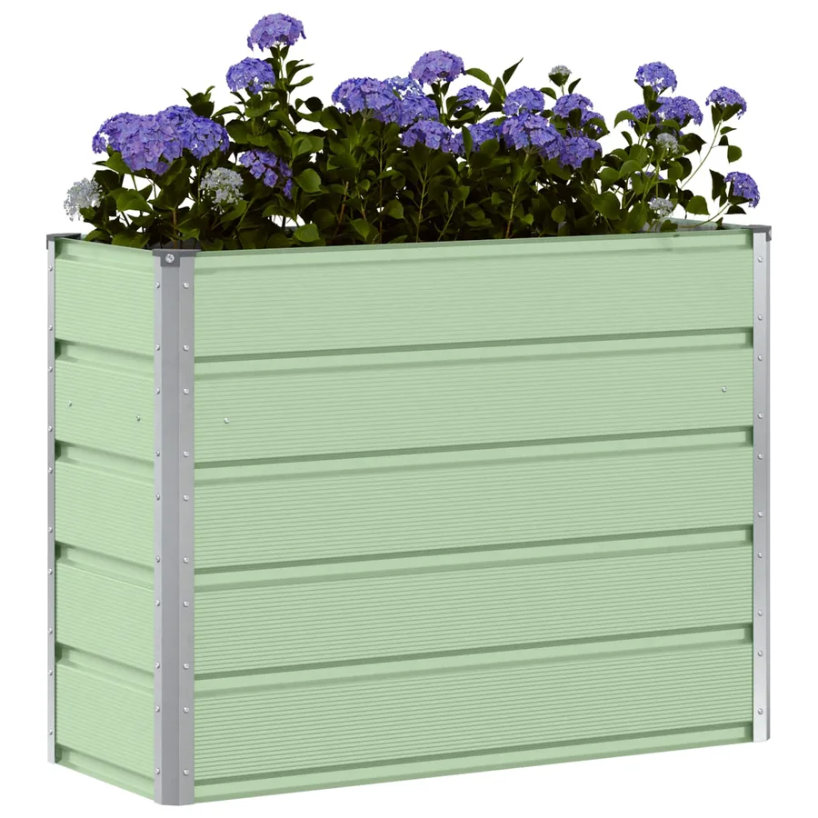 Jardinière Vert 100 x 40 x 75 cm Acier - 3