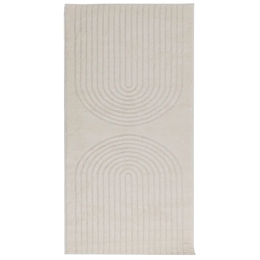Tapis de surface GALATI Crème 150 x 80 cm Polyester - 2