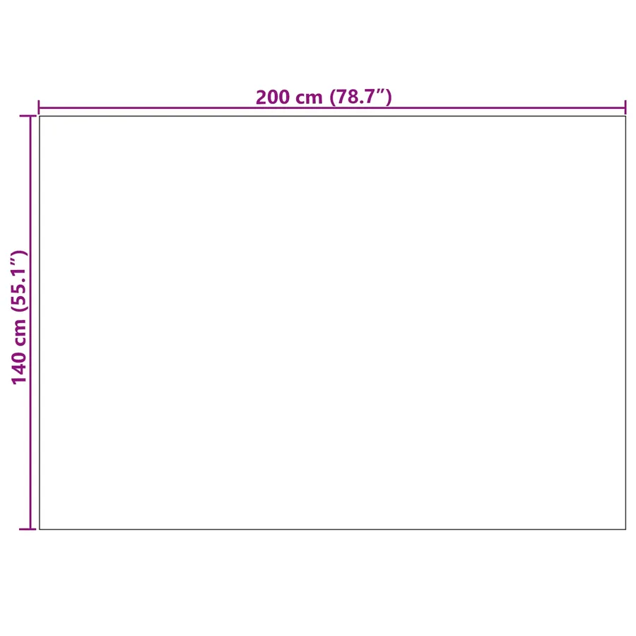 Tapis de surface GALATI Gris 200 x 140 cm Polyester - 8