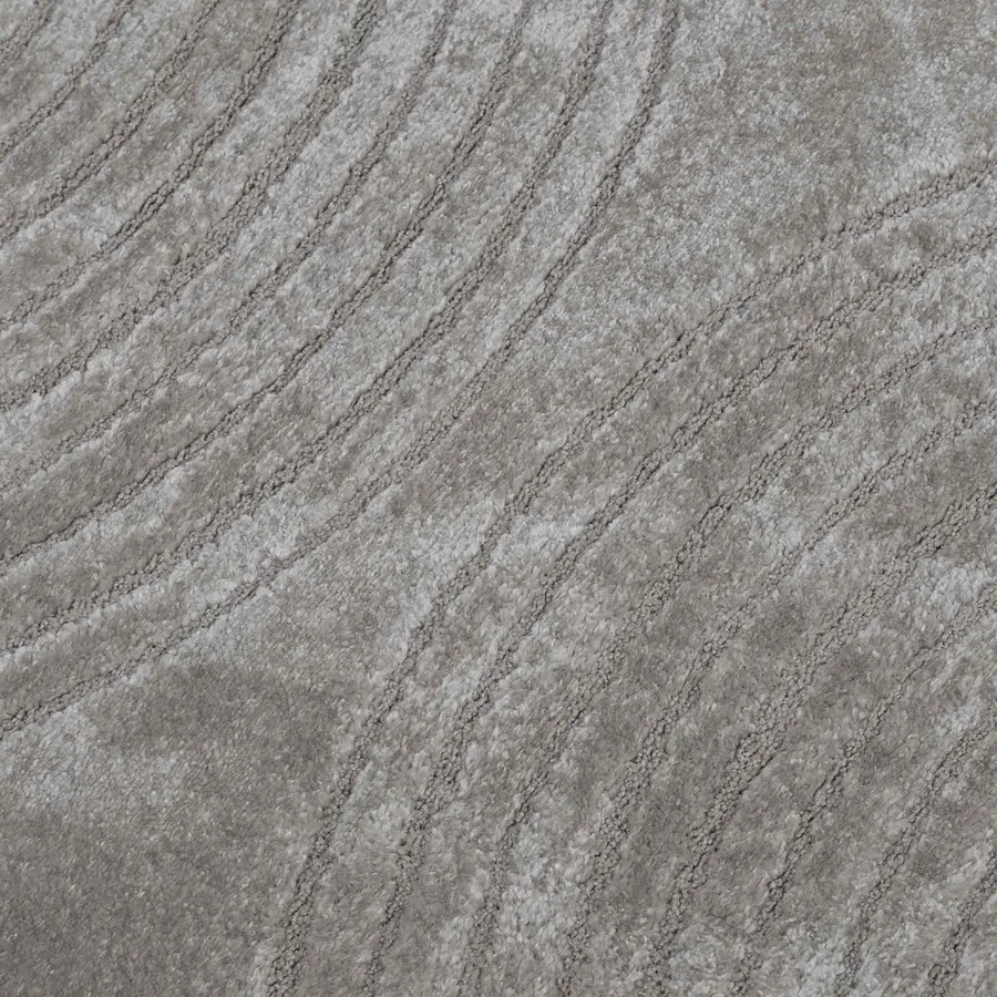 Tapis de surface Rond GALATI Gris Ø 200 CM Polyester - 7
