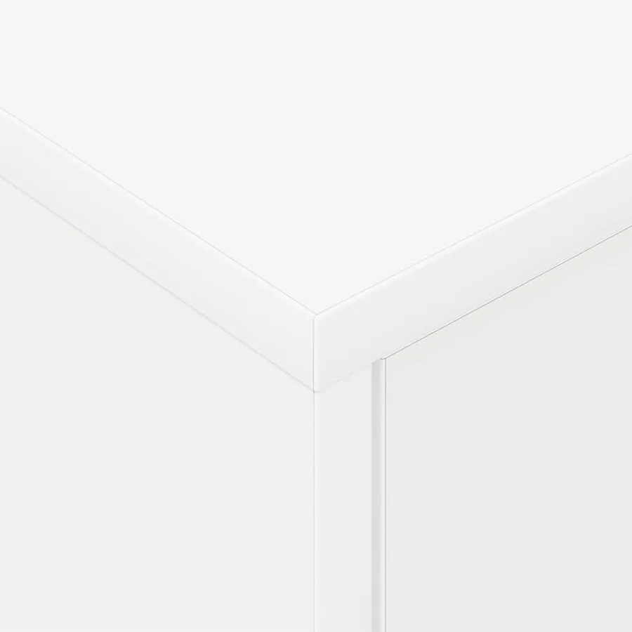 Table de chevet 2 pcs Blanc 40,5 x 40 x 48 cm Bois d'ingénierie - 10