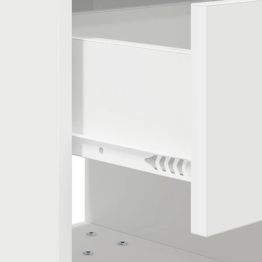 Table de chevet 2 pcs Blanc 40,5 x 40 x 48 cm Bois d'ingénierie - 12