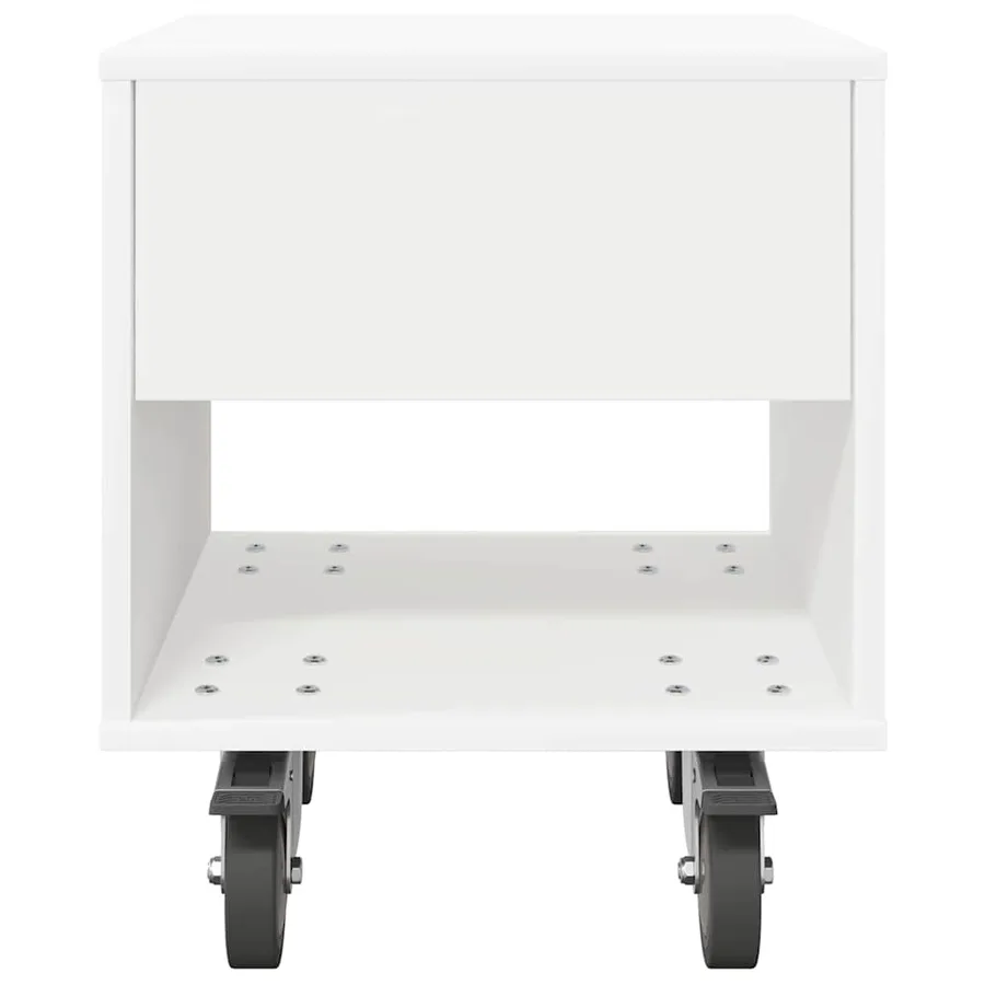 Table de chevet 2 pcs Blanc 40,5 x 40 x 48 cm Bois d'ingénierie - 7