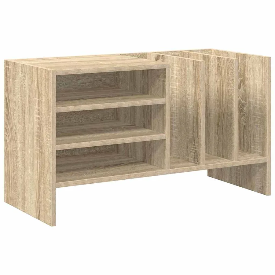 Meuble à vinyles avec étagère Chêne Sonoma 78,5 x 35 x 45 cm - 2