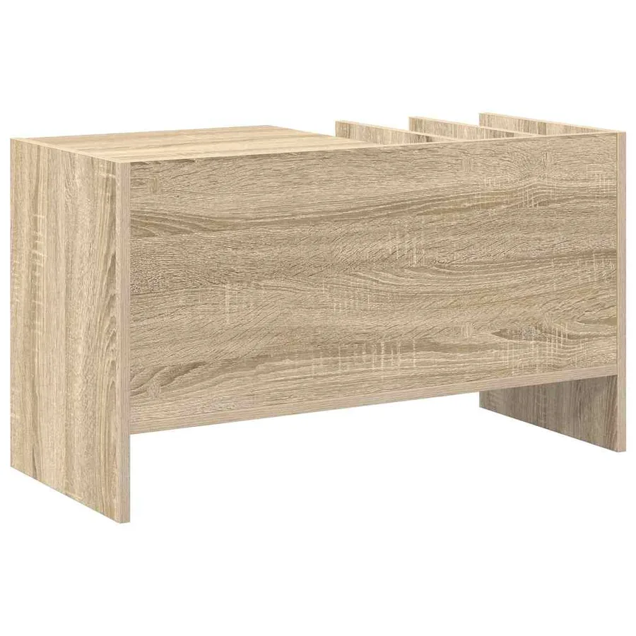 Meuble à vinyles avec étagère Chêne Sonoma 78,5 x 35 x 45 cm - 7